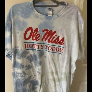 Tie Dye Ole Miss Hotty Toddy Short Sleeve T-Shirt Tee Size 2X